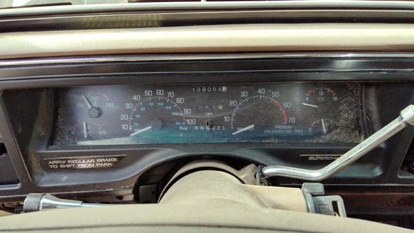 1991-1993 Buick Park Ave Ultra Speedometer Cluster Instrument Gauges Panel Dash — photo 2
