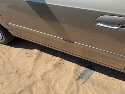 01-03 Elantra Driver Left Front Moulding From Door Oem Gls Sedan Prime Beige Ko