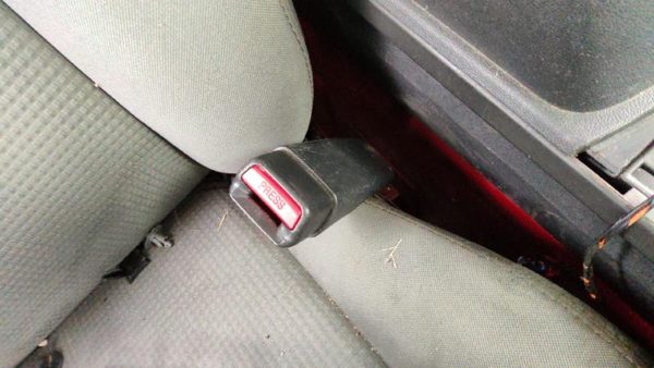 08-10 Charger Passenger Right Front Seat Belt Buckle Receiver Db Slate Gray — photo 2