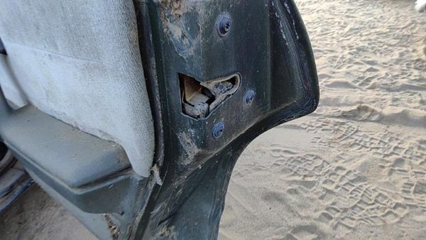 1982-1991 Pontiac 6000 Passenger Right Rear Door Latch With Rods/Cables Oem Back — photo 3