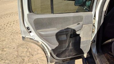 02 Ford Explorer Driver Left Rear Inside Door Trim Panel With Switches Back Gray