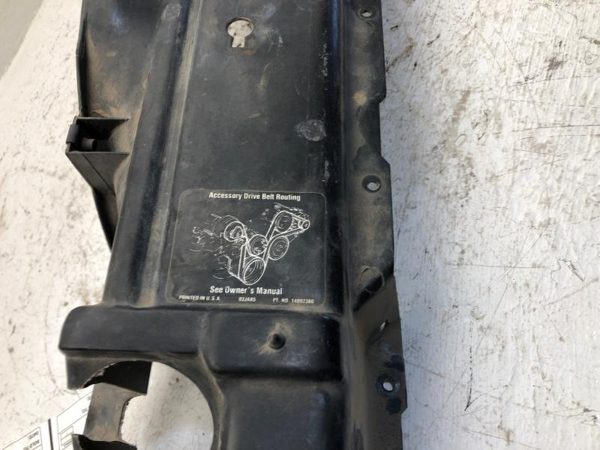1986 Chevy Corvette C4 5.7L MT Upper Radiator Mount Fan Shroud Plastic Housing — photo 9