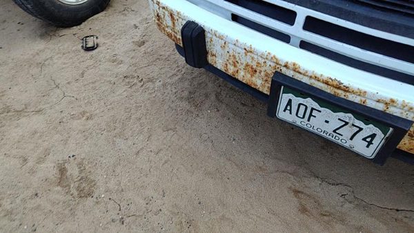 1985-1994 Gmc Safari Front Bumper With Brackets Assembly Oem White 15553712 — photo 3