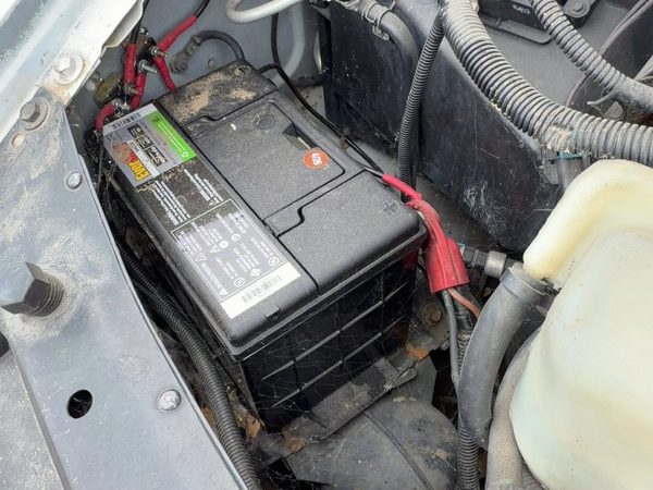 96-02 Express Van 2500 Complete Battery Box Mount Tray With Hold Down Oem 5.7L — photo 3