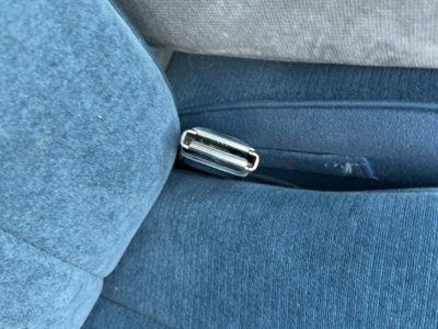1993 Olds Eighty Eight Passenger Right Front Seat Belt Buckle Receiver Oem Blue