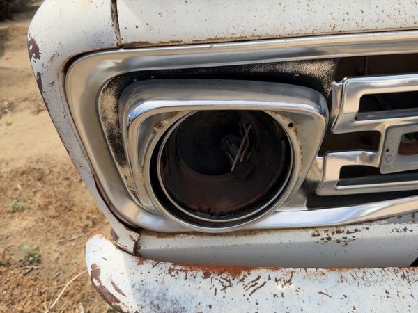 1967-1972 Ford F350 Passenger Right Chrome Headlight Trim Door C7TZ13064E — photo 3