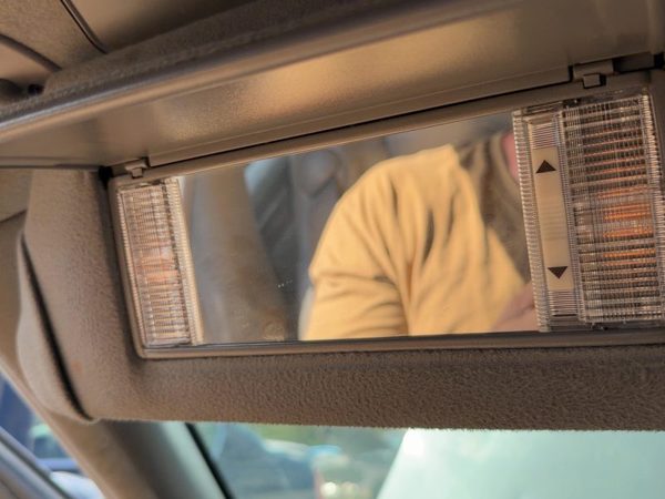 2000-2004 Cadillac Seville Driver Left Sun Visor Oem Illumination Dark Gray 145 — photo 10
