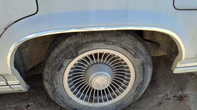 85 Grand Marquis Driver Left Rear Chrome Trim Wheel Flare Moulding Oem Back Gray