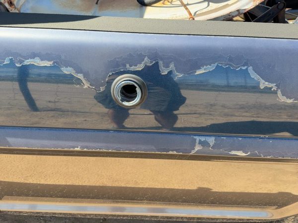 1967-1969 Ford F250 Fuel Filler Neck Assembly With Gas Cap Oem — photo 3