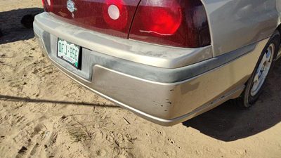 2000-2005 Chevy Impala Rear Bumper Cover Assembly Oem Back Gold 49U 10373652