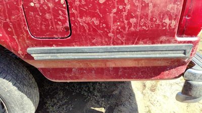1987-1991 Ford F150 Driver Left Rear Moulding On Quarter Panel Oem Rear Box