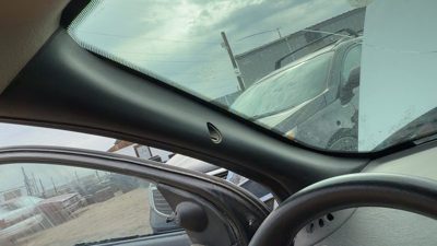 03-07 Saturn Ion Driver Left A Pillar Trim Windshield Post Panel Oem Black 19E
