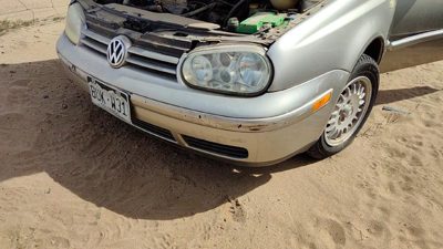 1999-2002 Vw Cabrio Convertible Front Bumper Cover Assembly Oem Silver