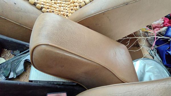 1979-1985 Mercedes 300Td Center Console Lid Only Oem Arm Rest Fold Down Brown — photo 2