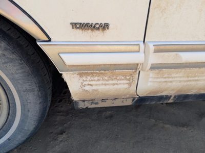 90-94 Lincoln Town Car Driver Left Moulding From Fender Oem Trim Strip White Wt