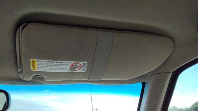 1995-2005 S10 Blazer Passenger Right Sun Visor Oem Gray 92H