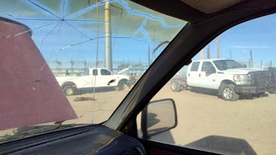 95-97 Nissan Hardbody Passenger Right A Pillar Trim Windshield Post Panel Gray