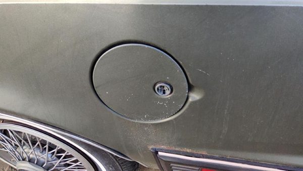 1982-1991 Pontiac 6000 Fuel Tank Door With Hinge Gas Lid Oem Filler Green — photo 3