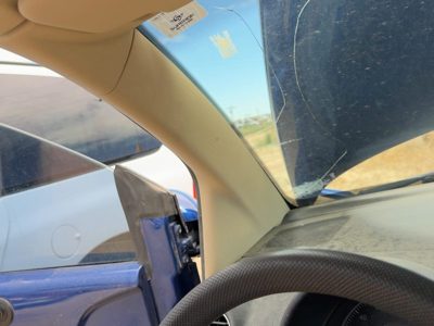 07 Vw Beetle Convertible Driver Left A Pillar Trim Windshield Post Panel Oem Tan
