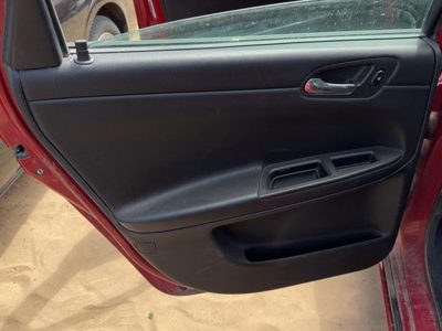 06-08 Chevy Impala Driver Left Rear Door Trim Panel With Switches Back Ebony 19C
