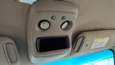 00-02 Silverado 2500 Center Overhead Console Dome Light Map Lamp Cubby Tan 52D