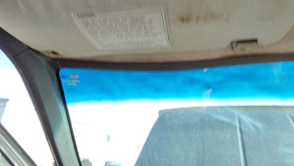 1990-1995 Nissan Pathfinder Driver Left Sun Visor Oem Gray — photo 3