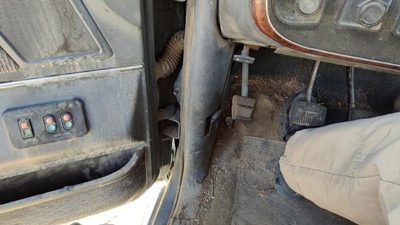 87-91 F250 Pickup Driver Left Lower Kick Trim Panel Oem Gray