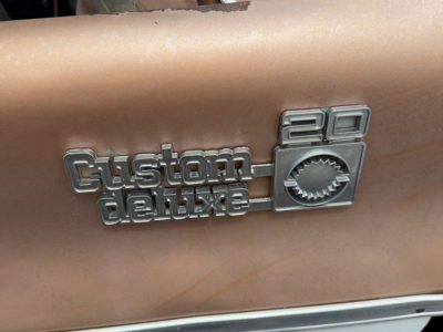 1973-1980 Chevy Silverado C20 Pickup Driver Left Emblem Badge Fender Brown OEM