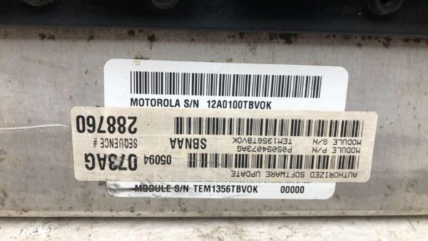 06 Durango Electronic Control Module Engine Computer Ecm Ecu 4.7L 4X4 05094867Ab — photo 4