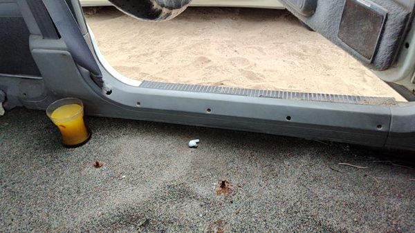 1987-1996 Jeep Cherokee Driver Left Lower Sill Step Moulding Trim Panel Oem Gray — photo 4