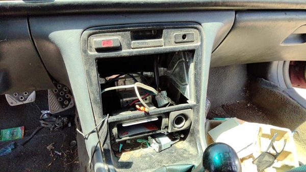1994-97 Honda Accord Trim Bezel Around Radio And Floor Shifter Oem Console Gray — photo 2