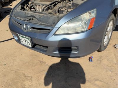 06-07 Honda Accord Front Bumper Cover Assembly Oem 2.4L Sedan Cool Blue B542M