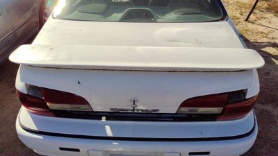 1992-1995 Pontiac Bonneville Rear Spoiler Back Wing Oem White 25541195