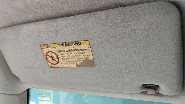 1997-2003 Bmw 540I Driver Left Sun Visor Oem Black — photo 2
