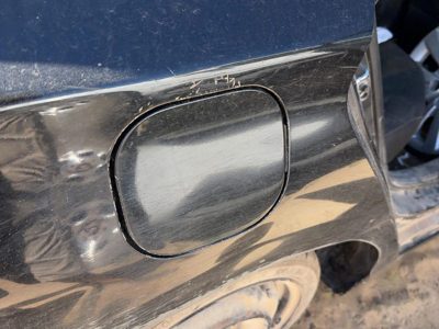 2014 Nissan Sentra Fuel Tank Door Super Black KH3