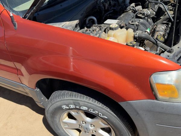 01-07 Ford Escape Passenger Right Front Fender Oem Without Wheel Lip Orange Gw — photo 1