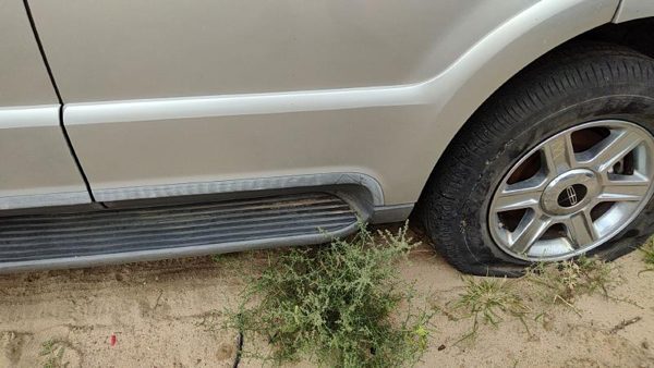 03 Lincoln Aviator Driver Left Rear Moulding From Door Back Trim Strip Silver Jp — photo 4