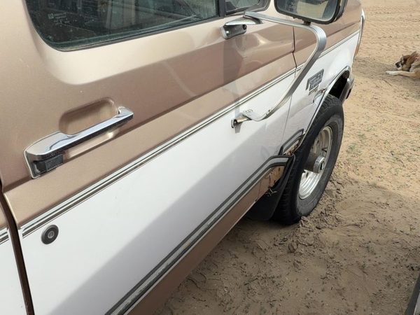 1997 Ford F250 Front Door RH Tan White Dy — photo 1