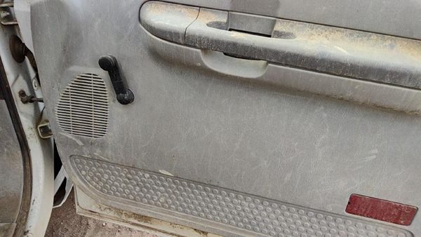 99-01 F250 Super Duty Passenger Right Front Door Trim Panel With Switches Gray — photo 5