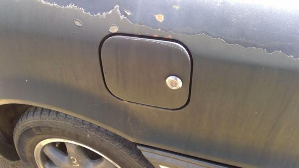 89-93 Mitsubishi Galant Vr-4 Fuel Tank Door With Hinge Gas Lid Oem Filler Green — photo 4