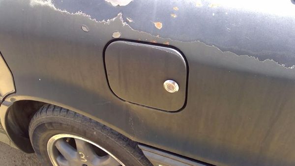 89-93 Mitsubishi Galant Vr-4 Fuel Tank Door With Hinge Gas Lid Oem Filler Green — photo 5