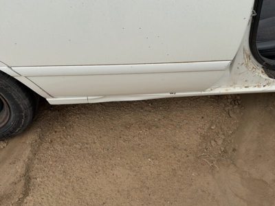 00-01 Camry Passenger Right Rear Moulding From Door Oem Back Us Built White 040