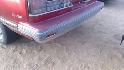 1990-1991 Olds Eighty Eight Rear Bumper Cover Assembly Oem Back Red 25556243