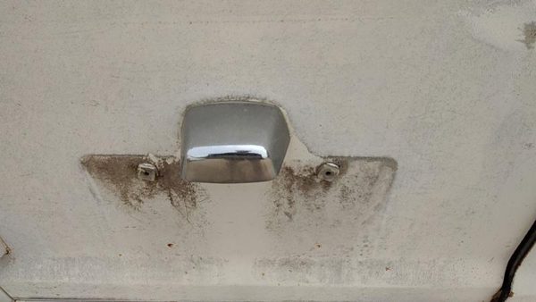 1974 Dodge Van B200 License Plate Light Housing Oem Chrome — photo 1
