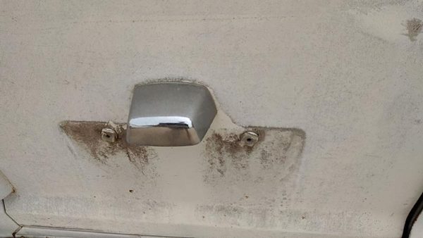 1974 Dodge Van B200 License Plate Light Housing Oem Chrome — photo 2
