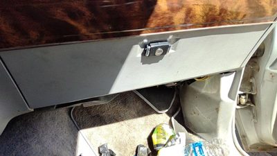 83-87 Mercury Grand Marquis Glove Box Assembly Complete Door With Latch Oem Gray