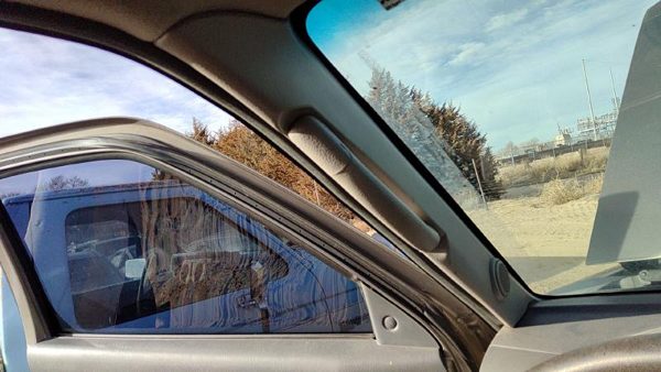 01-04 Nissan Xterra Driver Left A Pillar Trim Windshield Post Panel Oem Gray K — photo 1