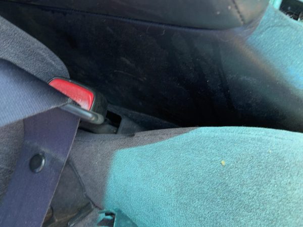 95-99 Nissan Maxima Passenger Right Front Seat Belt Buckle Receiver Oem Black — photo 3