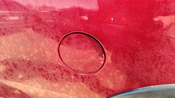 1997-2004 Ford F150 Fuel Tank Door With Hinge Gas Lid Oem Filler Red E4 — photo 1