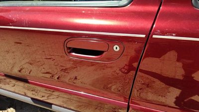 2001-07 Volvo V70 Xc Driver Left Front Outside Door Handle Oem Red 445 91876656